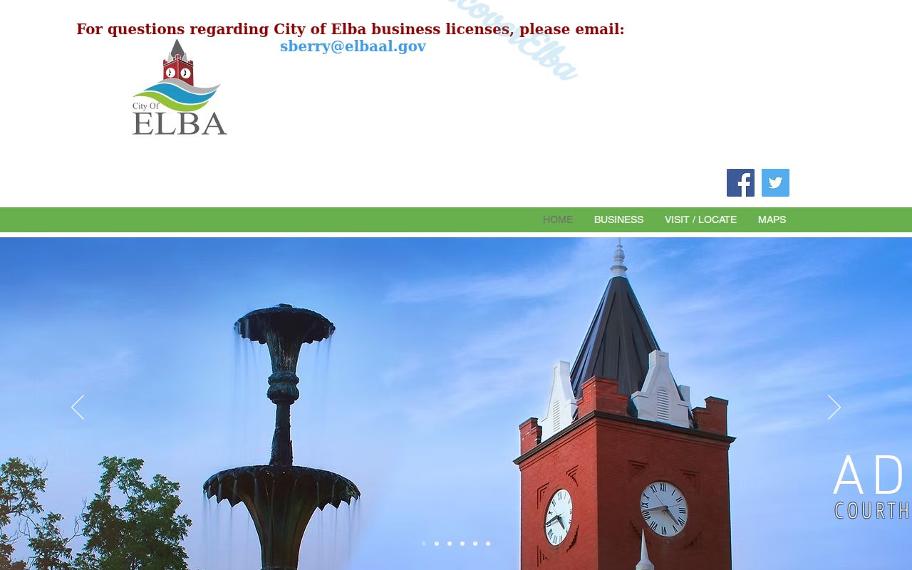 Elba criminal records and historic county-seat context